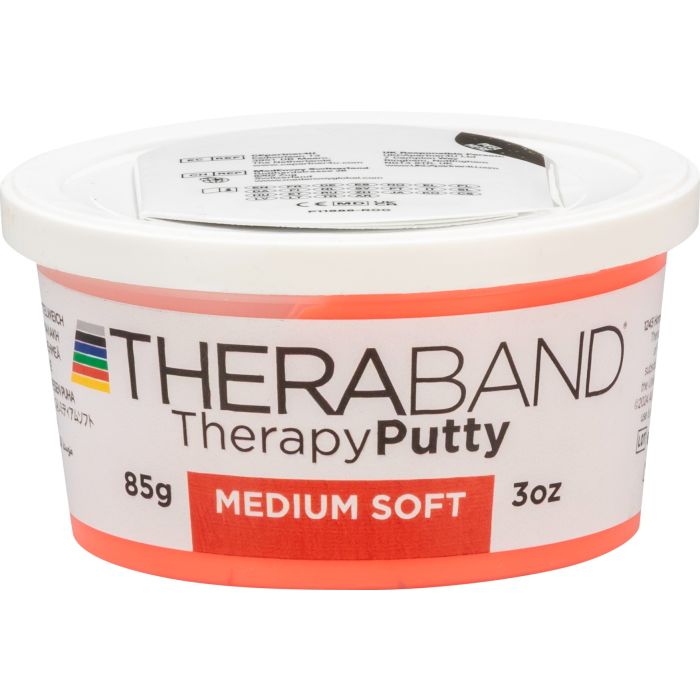 Thera-Band TherapyPutty Rood Medium Zacht 85gr/3oz main product photo