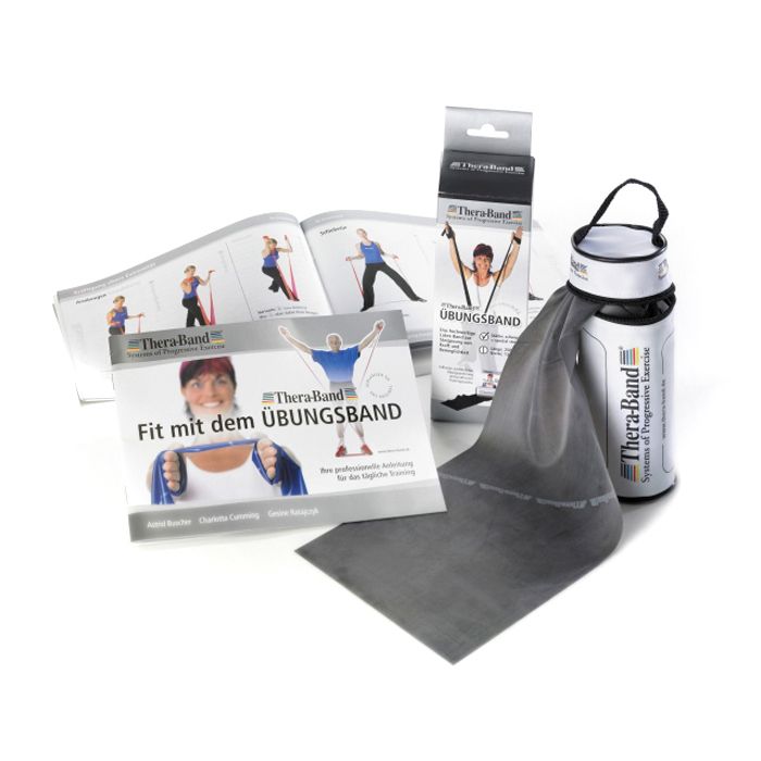 TheraBand 2,5 m in tasje spec. zwaar - zwart main product photo
