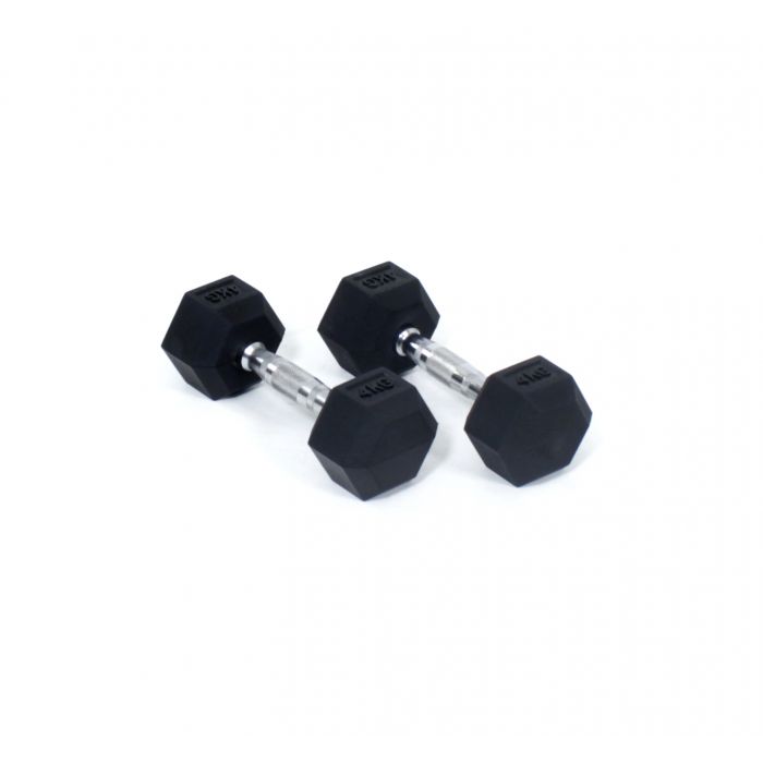 Core Power Rubber Hex Dumbbells - 4 kg (per paar) main product photo