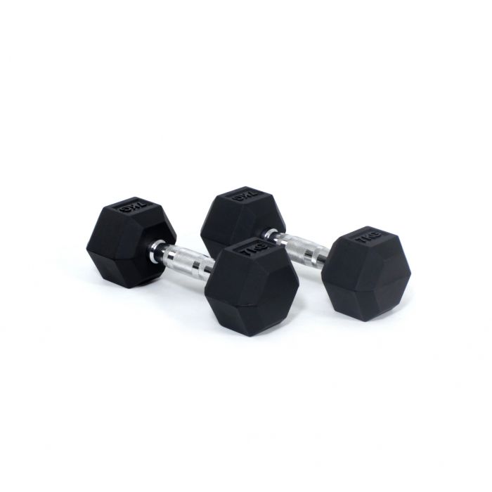 Core Power Rubber Hex Dumbbells - 7 kg (per paar) main product photo