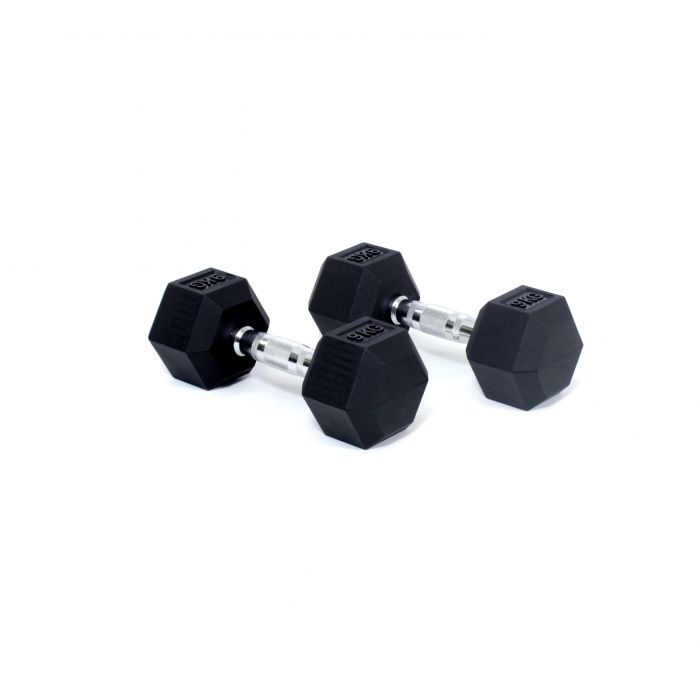 Core Power Rubber Hex Dumbbells - 9 kg (per paar) main product photo