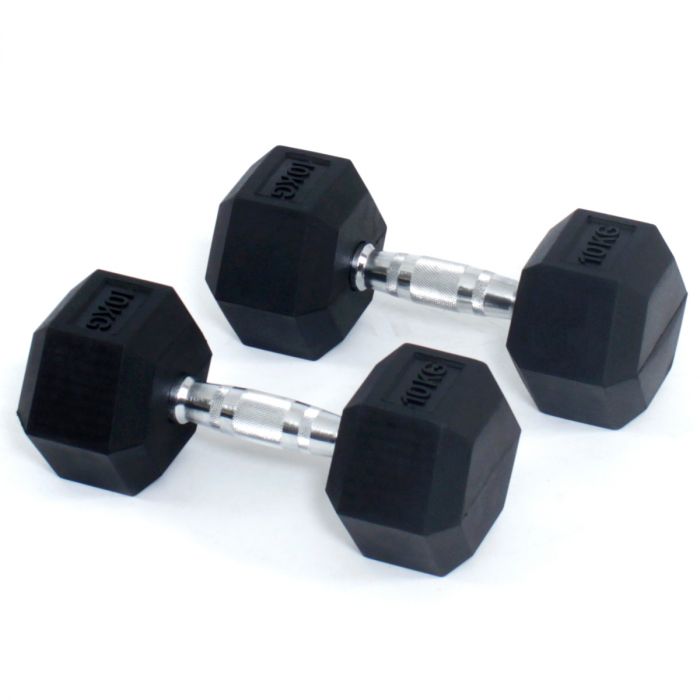 Core Power Rubber Hex Dumbbells - 20 kg (per paar) main product photo