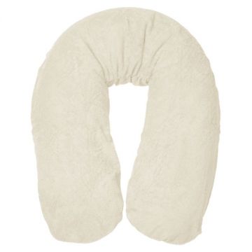 Form Fix XL Zwangerschapskussen - Voedingskussen - Zijslaapkussen - Body Pillow - Lichaamskussen - 185 cm - Inclusief Badstof/Katoen Hoes Marshmallow