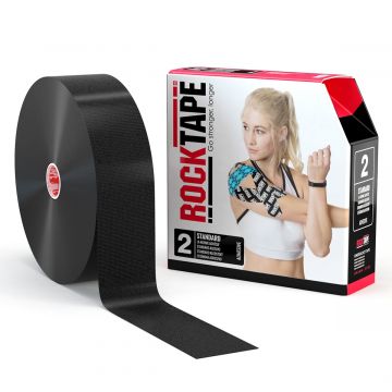 ROCKTAPE 5CM 32M ZWART