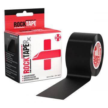 ROCKTAPE RX 5CM 5M ZWART